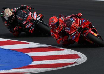 Marc Marquez holds off Bezzecchi in tense duel at Misano