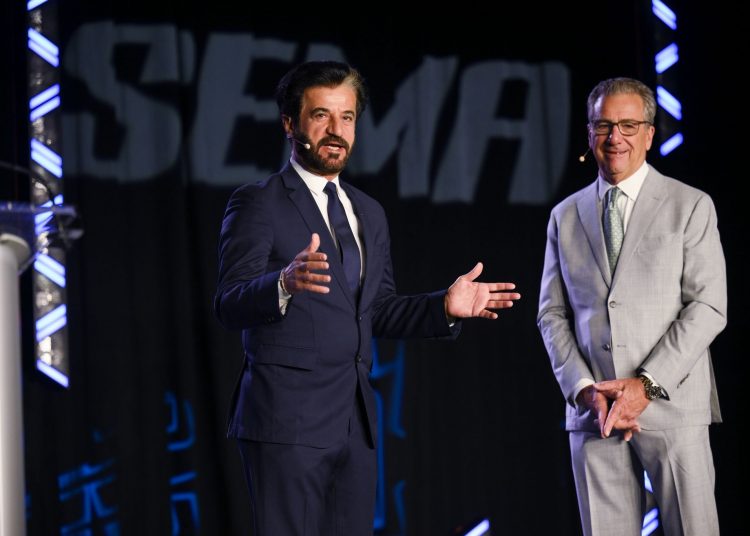 FIA President Mohammed Ben Sulayem Opens Iconic SEMA Present in a Historic First